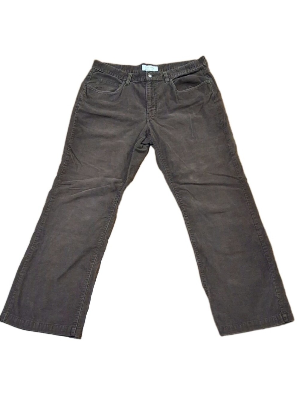 Sonoma Men's 34 x 32 Chocolate Brown Corduroy Pants 90s Preppy Classic Business